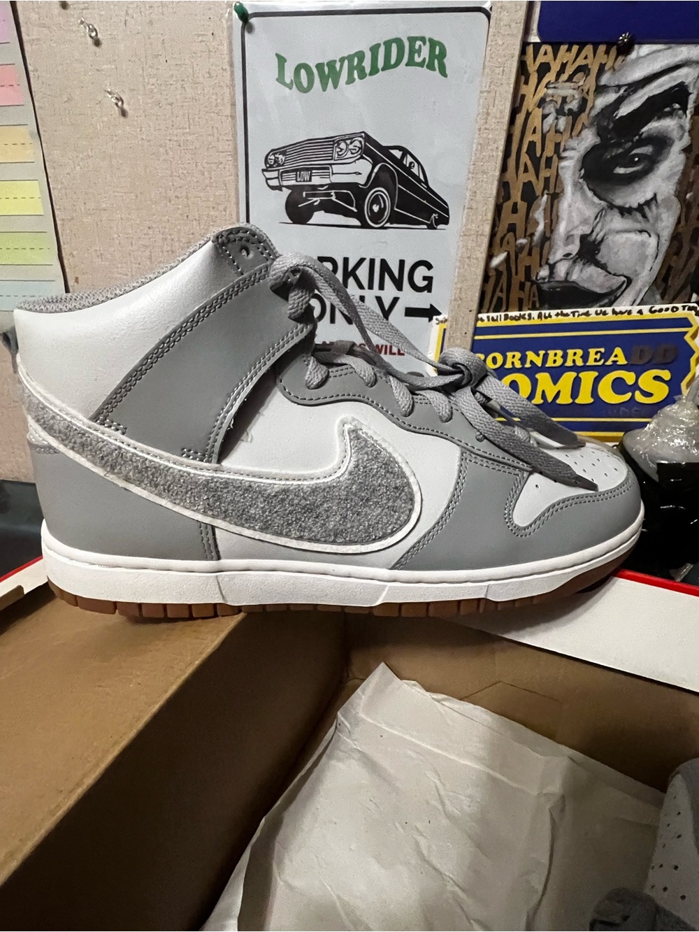 Nike Red Shoe Box with White Label - Picture 2 of 6